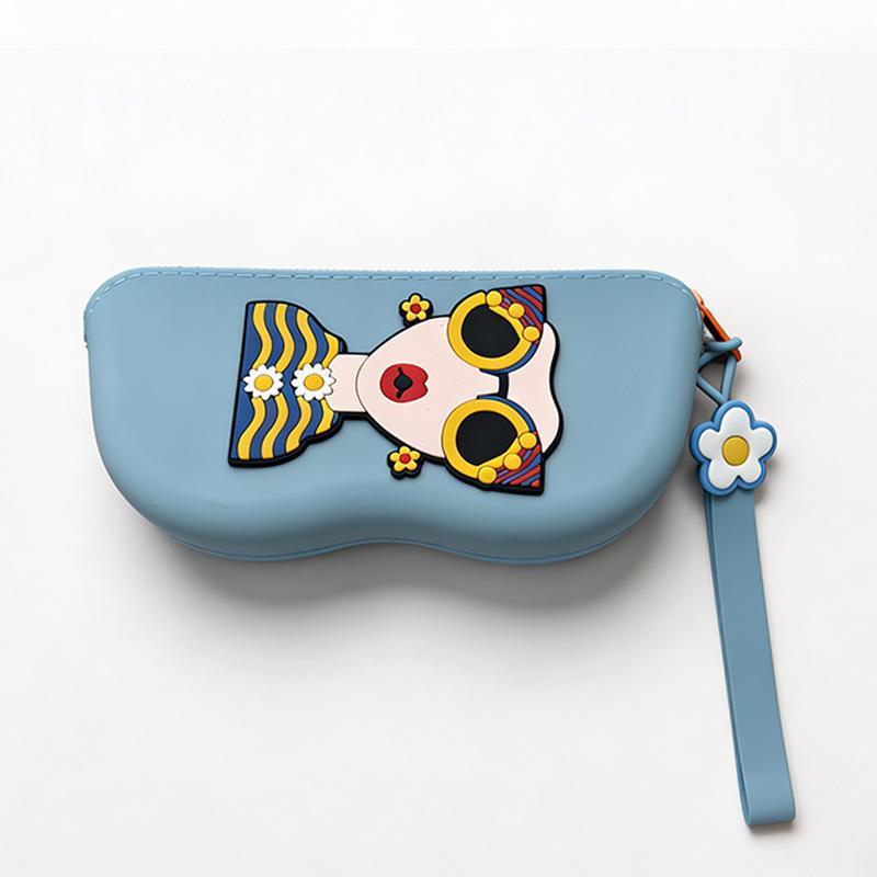 Portable Food-Grade Silicone Sunglasses Storage Case