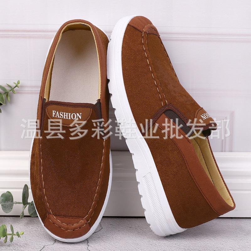New Male Student Denim Canvas Shoes One-pedal Single Shoes Casual and Comfortable Old Beijing Linen Flat Baseplate Shoes