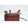 Leather Toiletry Bag for Men, Genuine Leather Toiletry Bag for Men & Women Portable Travel Waterproof Dopp Kit Stylish Practical