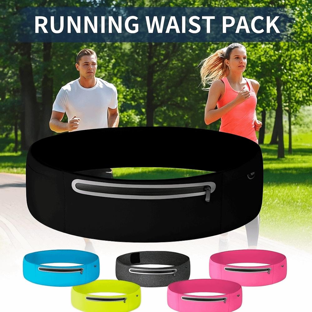 

Ultra-Thin Running Waist Bag Close Fitting Sports Phone Bag Sport Mobile Waist Bag Outdoor Riding S небо синє кольору