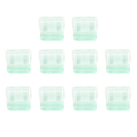 10Pcs Mini Transparent Folder with Push Clip Office Organizer for Organizing