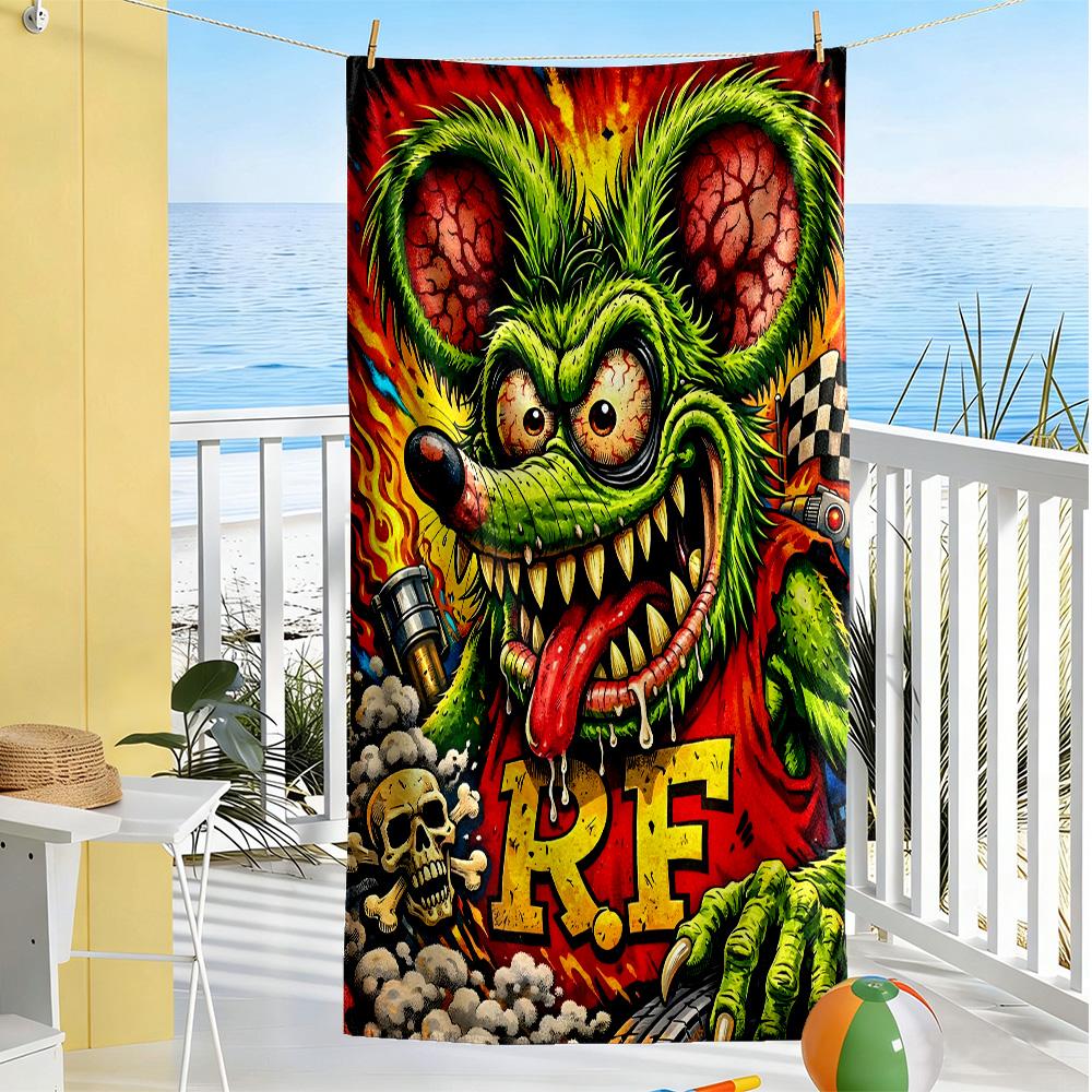 Christmas Grinch Gifts Soft Beach Towel Lightweight Summer Vacation Towel Fashion Lovers Wedding Party Gift