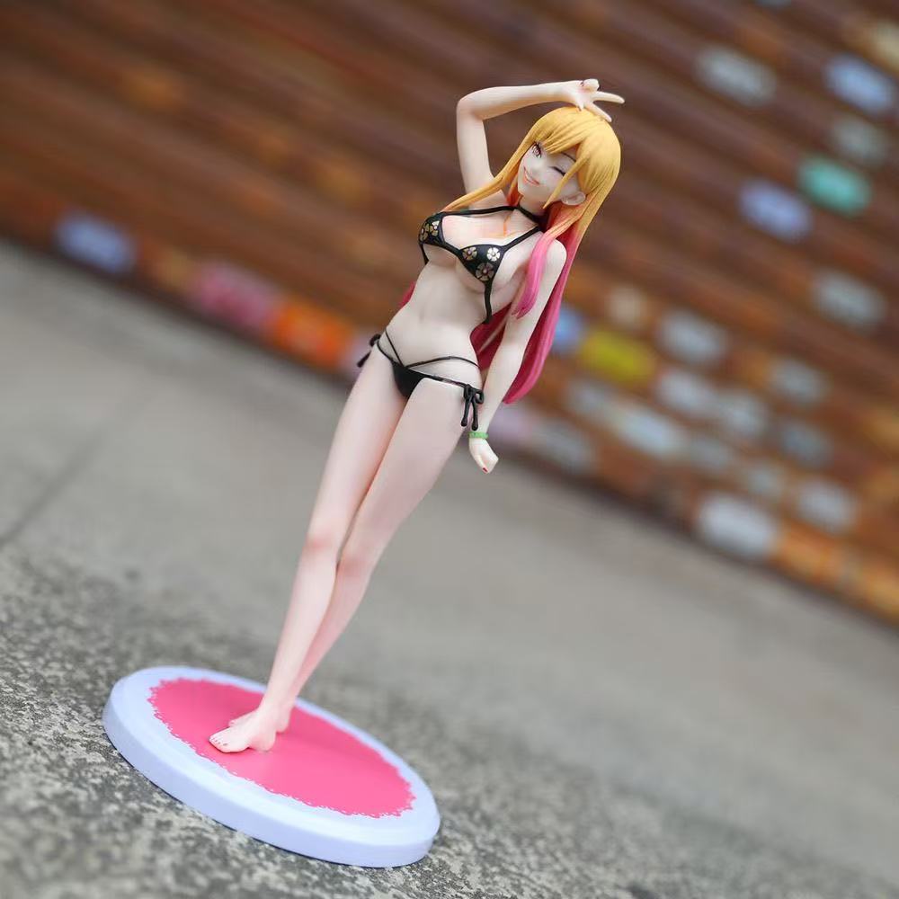 24CM Kitagawa Marin PVC Action Figure My Dress Up Darling Anime Figure Sexy Girl Figurine Collectible Model Doll Playthings for Presents