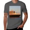 Cruise Ship 2 Queen Mary 2 Early Morning Tshirt Breathable Basic Cotton Tshirt