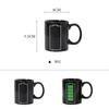 330ml Color-changing Ceramic Coffe Mug Creative Battery Pattern Discoloration Magic Water Cups Valentine's Day Gifts Drinkware