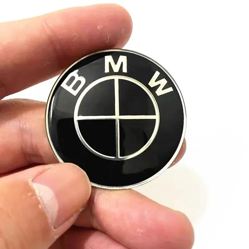 2025 Hot 1Pcs 46mm Car Steering Wheel Badge Emblem Sticker For All BMW Series E36 E46 E53 E90 E60 E61 E93 E87 X1 X3 X5 X6 F30 F2