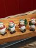 Cute Christmas Holiday Atmosphere Snowman Retro Resin Decor On Desk New Year Ornaments Photography Props Home Decoration