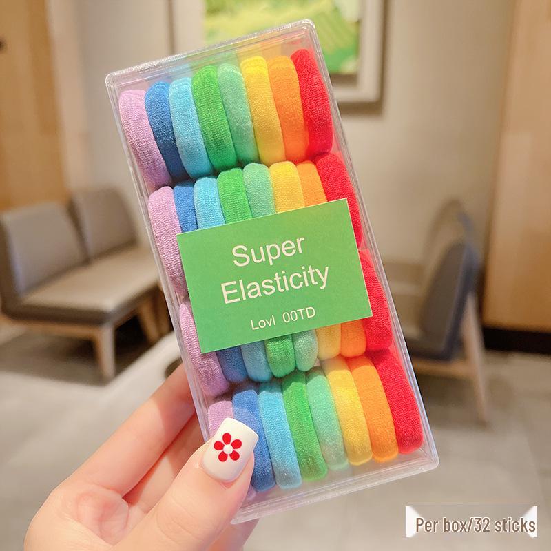 

Детские красочные резинки для волос большого размера без повреждений для высоких хвостов - Прочные, высокоэластичные резинки и скранчи