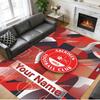 Crystal Velvet Rug Custom Name Text, Soft Non Slip Floor Mat Home DecorAberdeen FC