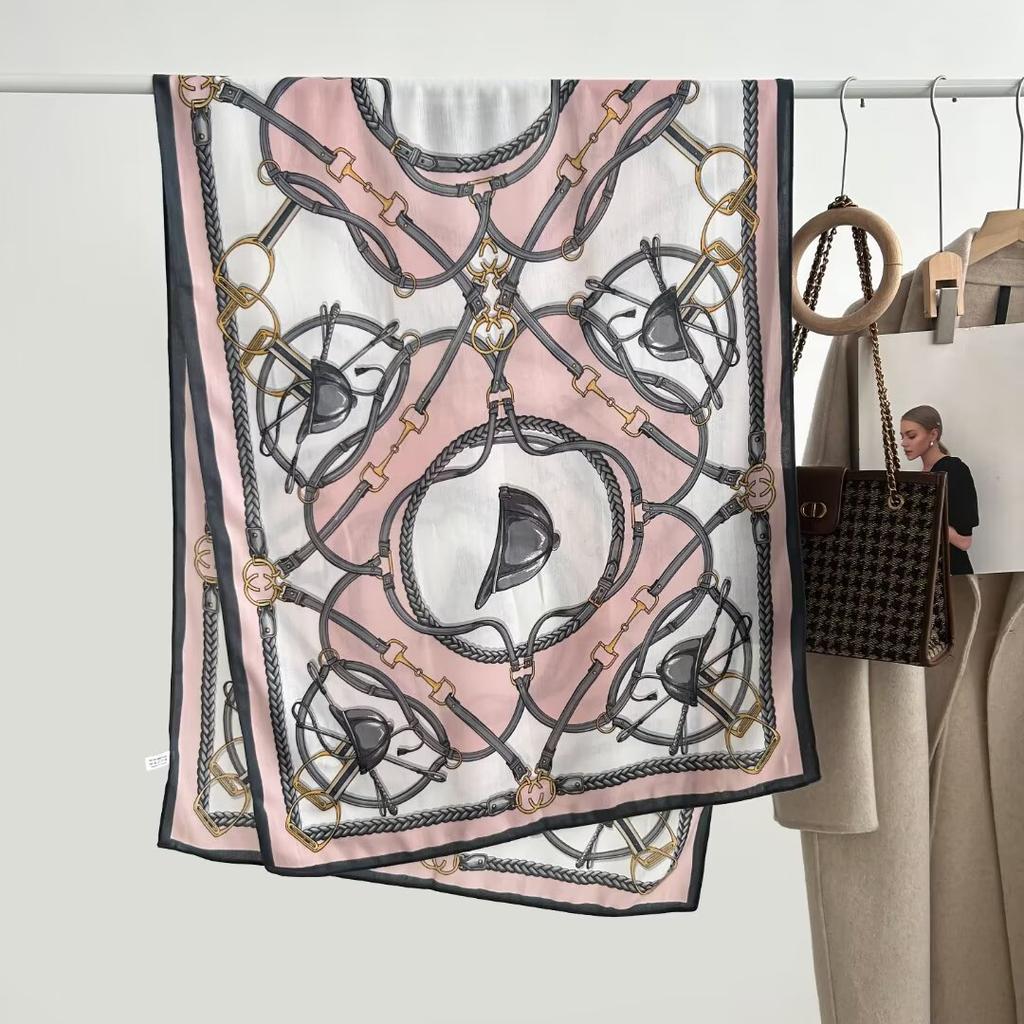 70X180Cm Retro Cashew Print Scarf Women'S Autumn And Winter Polyester Fiber Scarf Warm Sun Protection Neck Shawl