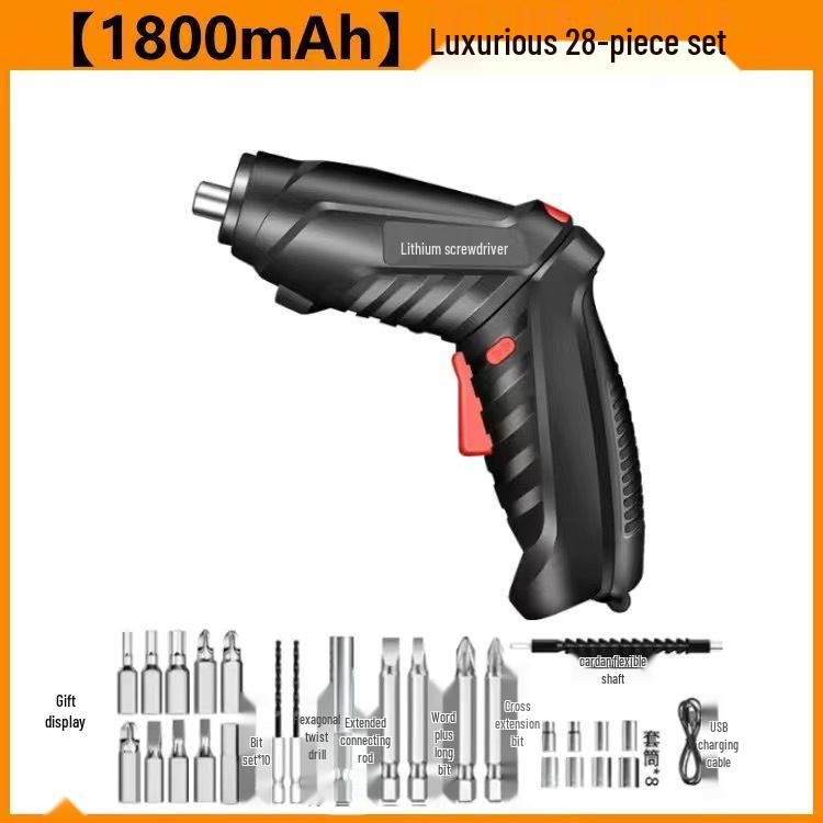 Rechargeable 4.2V Mini Electric Screwdriver & Drill Set