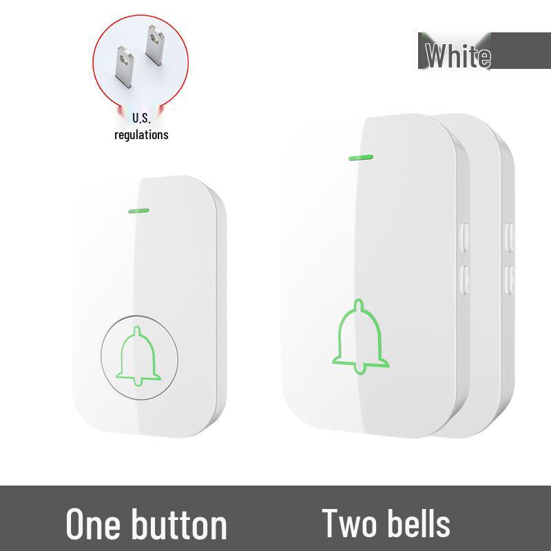 Ultra-Long Range Wireless Doorbell with Remote, High Volume, Ding Dong Chime, Elderly Call Button, No Plug-in, One-to-Two