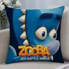 Game Zooba Zoo Battle Royale Games Cushion Cover Cushion Covers Natural Linen Breathable Sofa Bedroom Decor Pillowcase