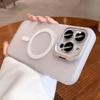 Metal Camera Kickstand For iPhone 16 15 14 Plus 13 12 Mini 11 Pro Max For Magsafe Wireless Charge Magnet Matte Shockproof Cover