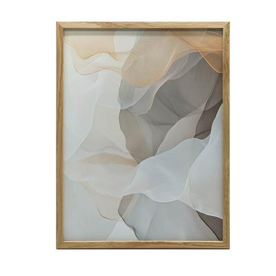 Ethereal Wave Ethereal Wave, 30X40 Cm, Gold Aluminum Frame, 230 Gsm Matte Paper