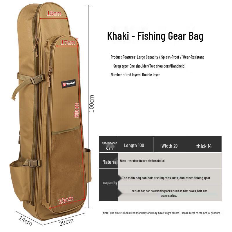 Longchan Dry Wet Separation Fishing Rod Backpack 1 Meter