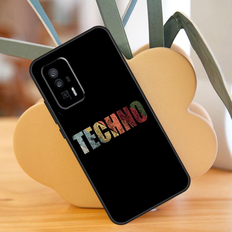 Love Techno Music Quotes Case For Xiaomi 13T 11T 12T Pro 13 14 Ultra 12 Lite POCO F6 F5 X6 Pro M6 X3 X5 M5s F3 Cover