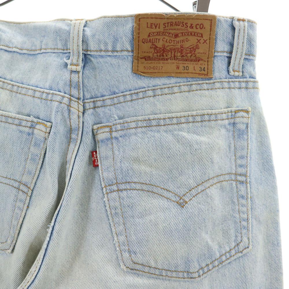 Levi's 93'S90s 510 Denim Pants W30 Ice Blue Jeans Men's Used