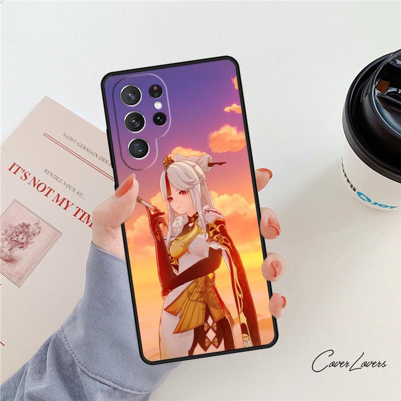Genshin Impact NingGuang phone case For Samsung Galaxy S24 S25 S23 S22 Ultra Note 10 20 Plus S20 S21 FE Cover