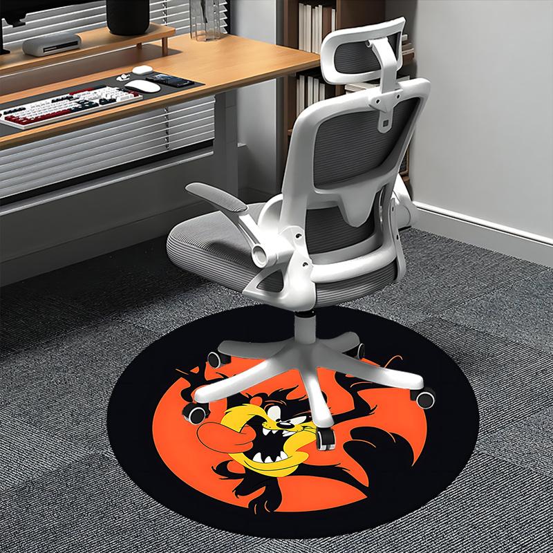 

Tazmanian Devil Chair Mat Round Carpet for Home Decor, Office Use, Living Room, Bedroom, Gift Idea0280b 80cm by 80cm