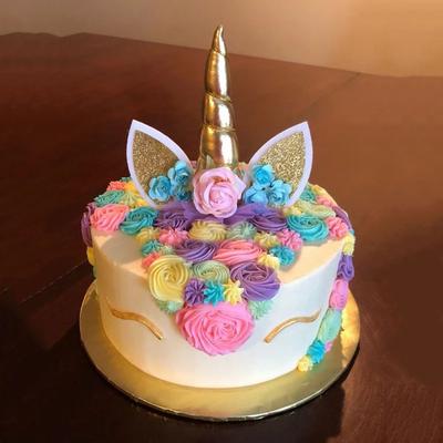 Rainbow Cake Toppers Baby Shower Girl 1st Birthday Party DIY Decoration Kid Cupcake Wrapper Wedding Unicorn Theme Party Supplies