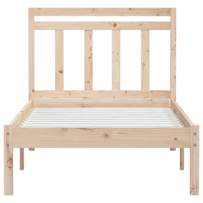 VidaXL Bed Frames Solid Pine Wood 100x200 Cm 3100579