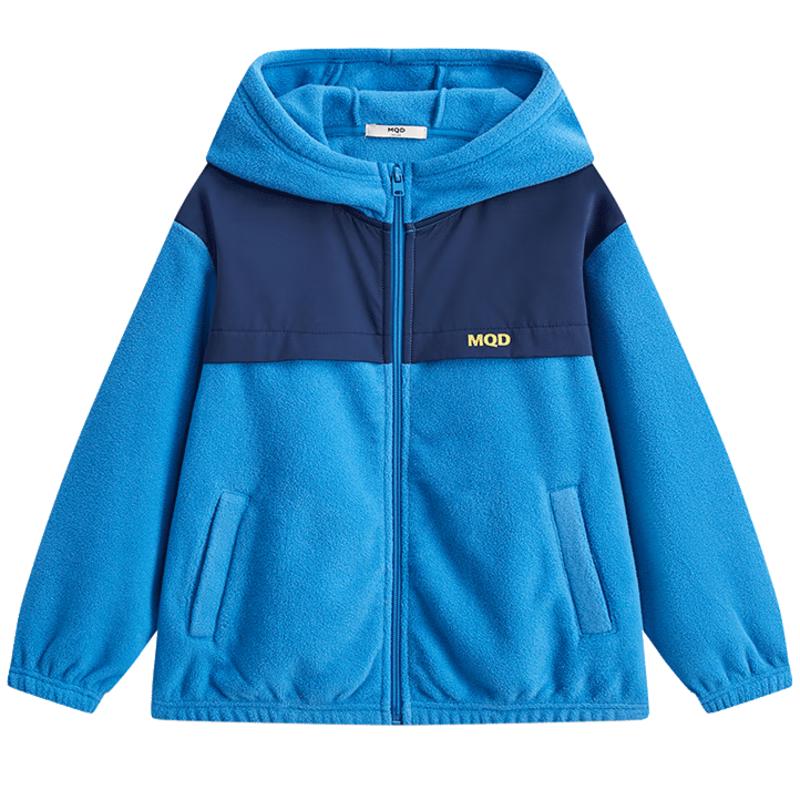 MQD Boys  Spliced Color Hooded Jacket 110cm