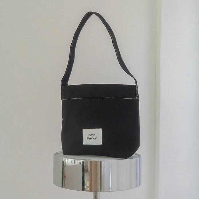 [Agnes Project] Peanut Tote Bag (Ver.2)_Black
