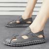 Mode Strandurlaub Herren Sandalen Echtes Leder Rindsleder Gladiator Römer Herren Fahrsandalen Outdoor Weich Waten Wanderschuhe Sandalen