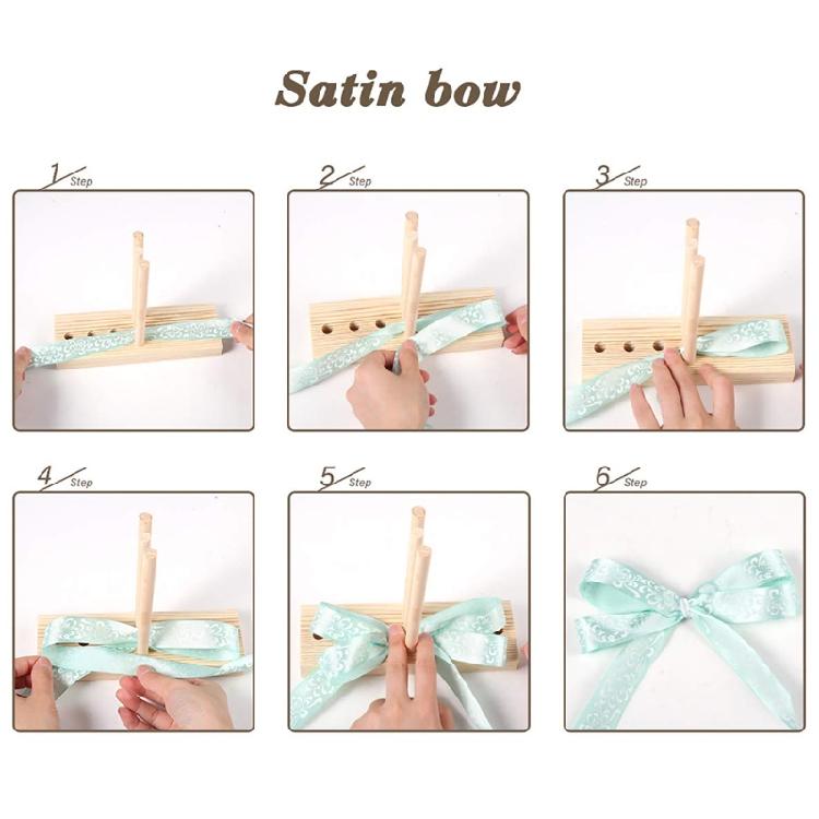 Wooden Maker Tool for Making Bows DIY Crafts Halloween Christmas Party