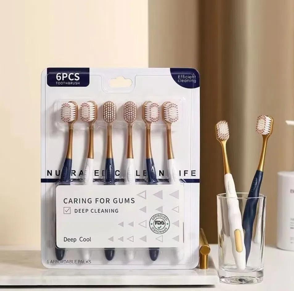 6/12/18Pcs Ultra Soft Toothbrush Ultra-Fine Bristles Travel-Friendly Toothbrush  Daily Gum Health