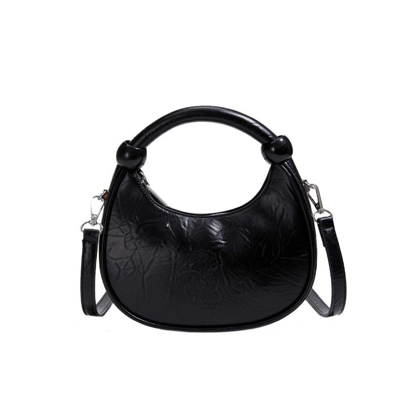 

Niche temperament portable small bag women s bag new trendy fashion shoulder bag crossbody dumpling bag чёрный