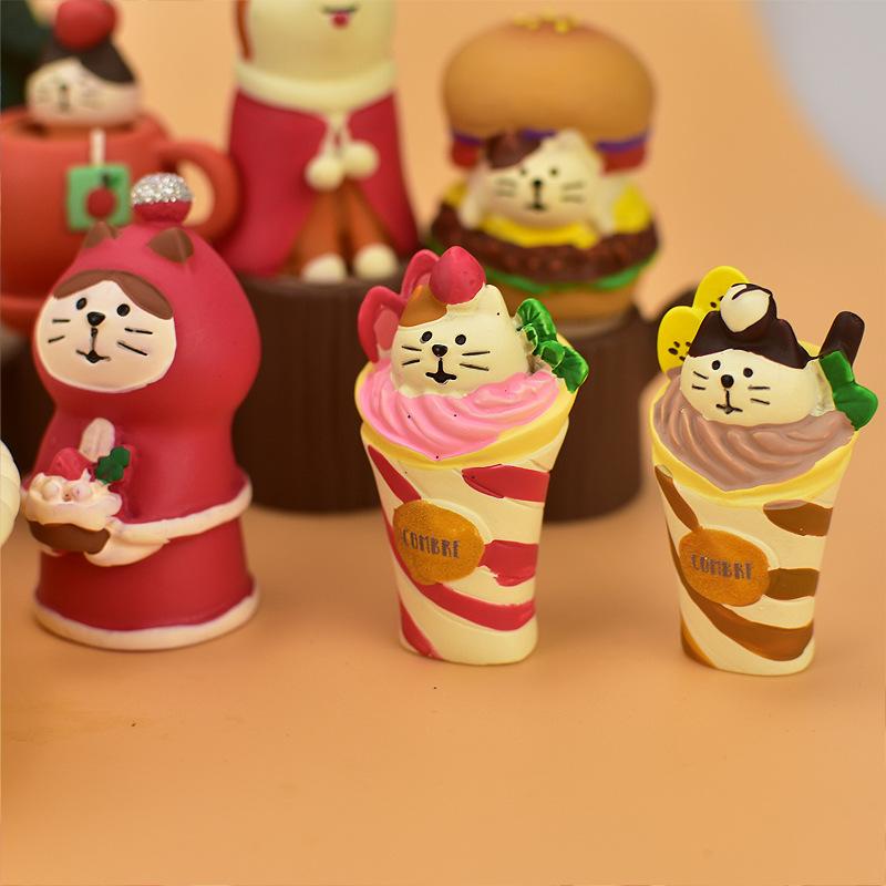 Japan Zakka Frohe Weihnachten Japan Deko Bücherregal Dekoration Szene Sammlerstück Wohndekor Kunstharz Handwerk Japan Miniatur Ornamente