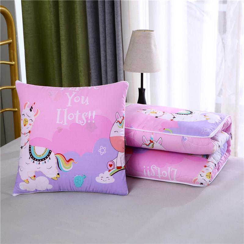 Convertible Pillow Blanket: Backrest, Quilt, Cushion for Sofa, Car, or Office Nap - Ideal for Spring/Summer.