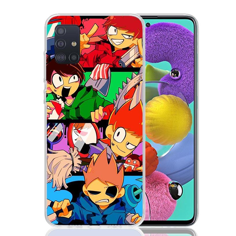 Anime Cartoon Eddsworld Phone Case for Samsung Galaxy A52 A51 A50S A12 A22 A32 A72 A10S A30S A31 A71 Note 20 Ultra 10 Plus S10 G