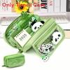 No Brand Multilayer Transparent Pencil Case With Large Capacity For Middle School Students