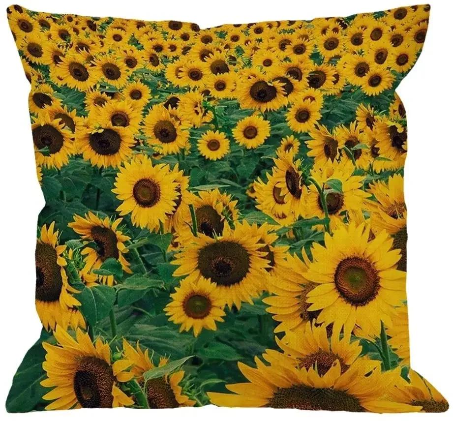 Throw Pillow Case Cotton Linen Square Cushion  Pillowcase  Home Decorative Sofa Armchair Bedroom Livingroom