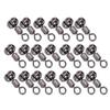 20pcs Copper Enhanced Version European Type Swivel Hook Gear Connector Fishing EquipmentL