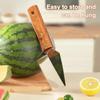 Triangle Watermelon Cutter, Stainless Steel Watermelon Slicer Cutter Tool with Wooden Handle And Blade Cover, Home Kitchen Gadget