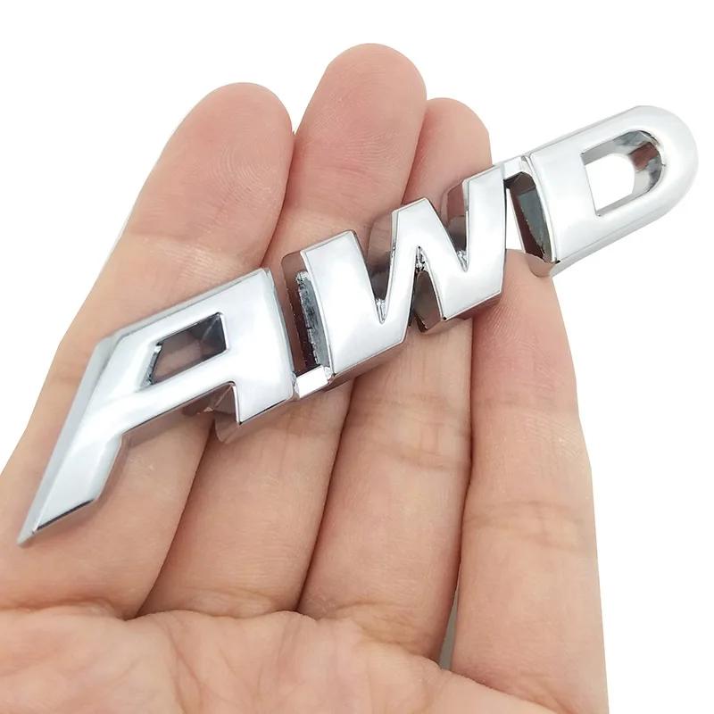 

3D Metal AWD Badge Sticker Car Body Emblem Decal 4 Wheel Drive SUV Off Road for Toyota Impreza Subaru Honda SUV Off Road SUV V6 серебряный
