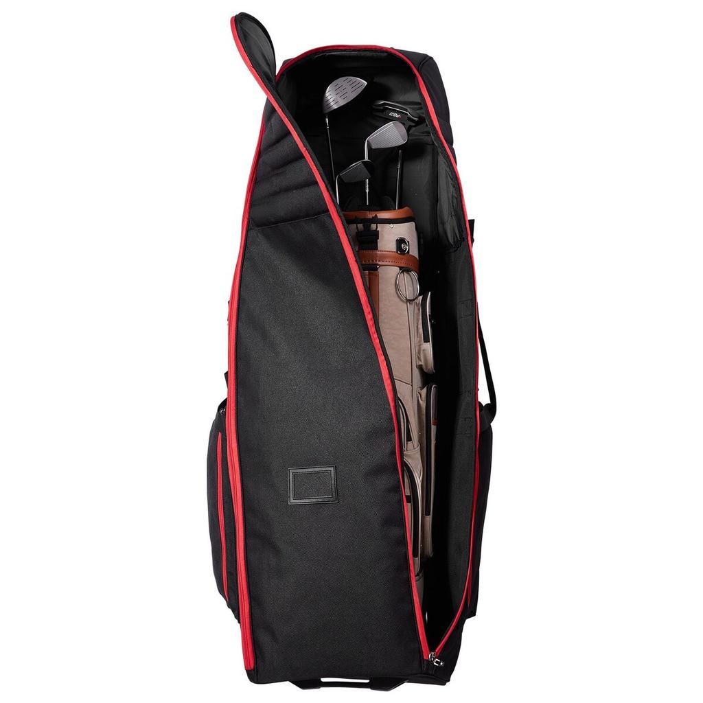 Golf Club Travel Bag Golf Luggage Case Cover with Wheels 1800D Oxford
