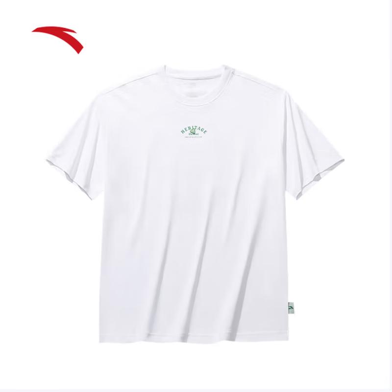 Anta Retro Unisex Pure Cotton Short Sleeve T-Shirt XL