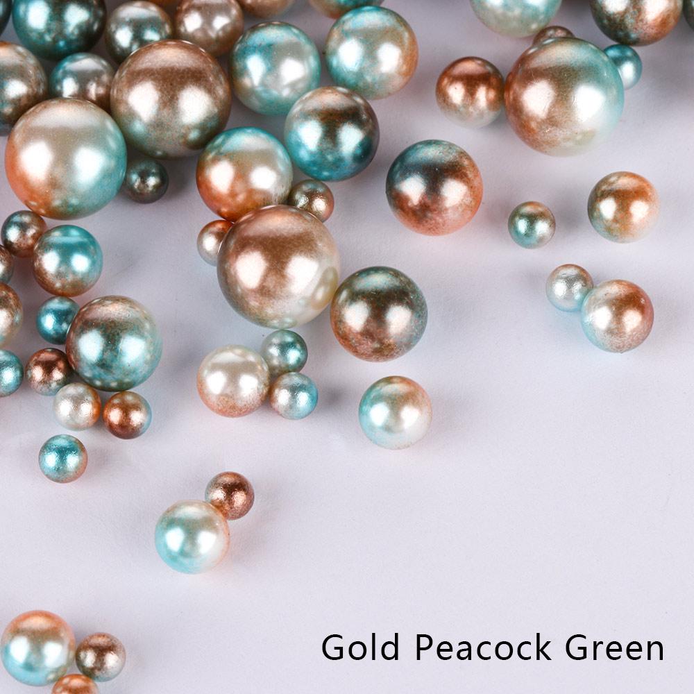 200 5mm Teal Flatback Acrylic Pearl Gems Wedding