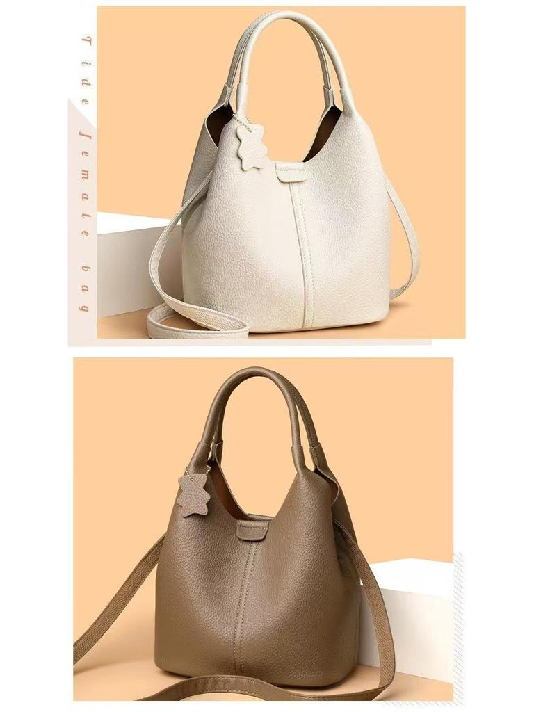 2025 Women's Versatile Handbag: Large Capacity Soft Leather Shoulder & Crossbody Bag