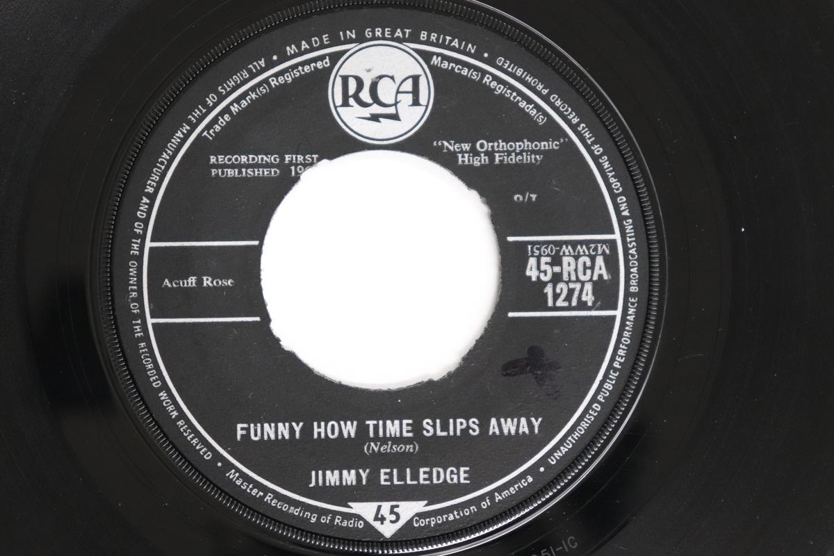 

7inch Record JIMMY ELLEDGE - Funny How Time Slips Away / Swanee 45RCA1274 RCA 1962 UK Country/Folk Used