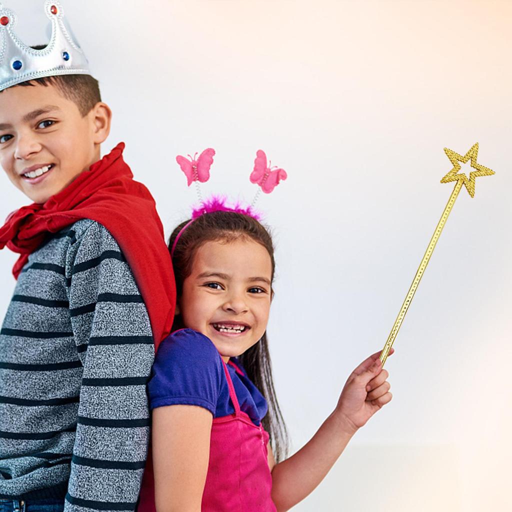 Kinderen Glitter Toverstaf Vijfpuntige Ster Toverstaf DIY Grappig Prinsessenkostuum Toverstaf Geschikt Voor Kleine Prinsessen Feeën