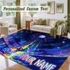 Crystal Velvet Square Rug Custom NamePokémon Pattern Non Slip Home Floor Decor Rug