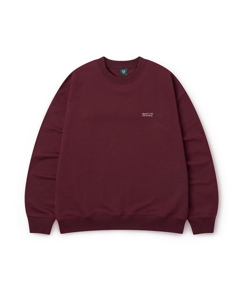CAMEL WORK No.413 Caw Basic Logo Sweatshirt (Burgundy)