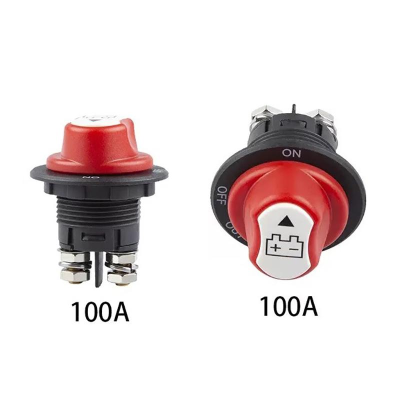1 Set ?Power-Off Switch Equipped With Voltage Digital Display Car Battery Disconnect Switch Can Rotate Disconnect Switch