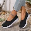 Women Casual Shoes Light Sneakers Breathable Mesh Summer Knitted Vulcanized Shoes Outdoor Slip-On Sock Shoes Plus Size Tennis